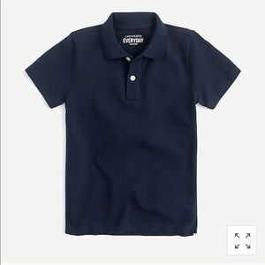 Navy blue kids polo shirt